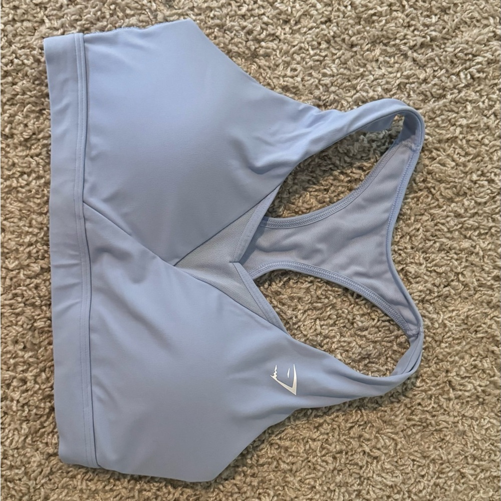 Gymshark Sports Bra Womens Small Savanna Green Wireless Crossback